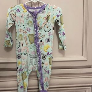 Birdie Bean Convertible Bamboo Romper 3-6M